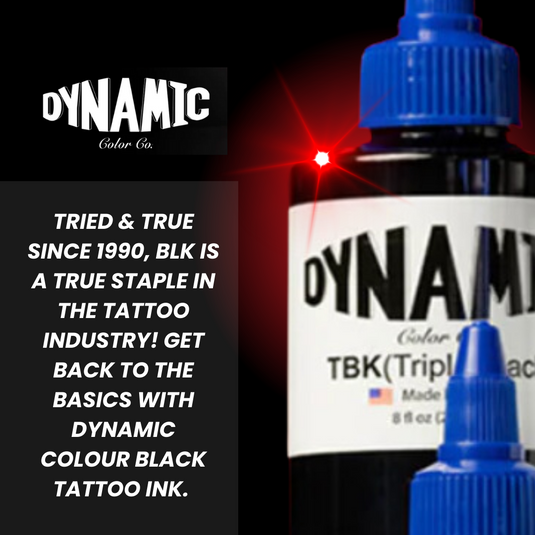 Dynamic Triple Black Ink 8oz - RRD Tattoo Supplies