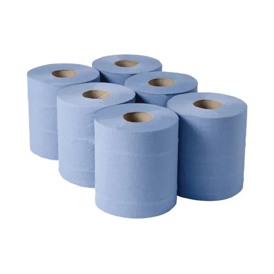 Centrefeed Roll 2-Ply Blue Single